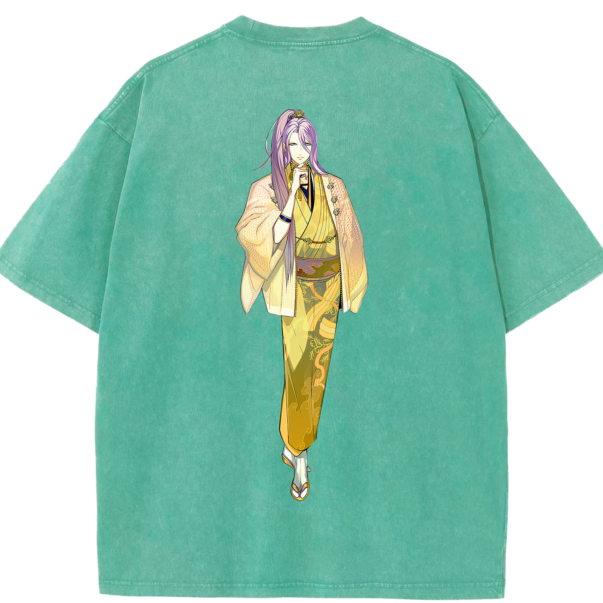 （画像用） 刀剣乱舞 Touken Ranbu 綿100% ヴィンテージ風 半袖Tシャツ（背面プリント）